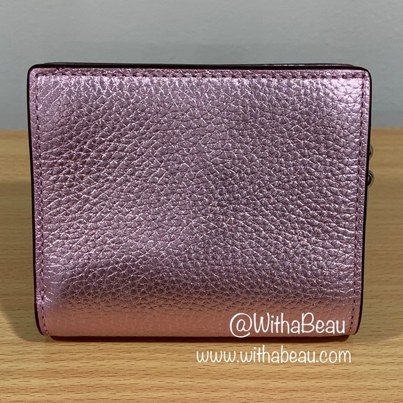 Coach Snap Wallet - Silver/Metallic Lilac (Limited Edition) - Picture 2 of 10